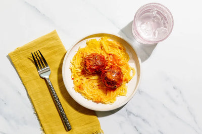 Parmesan Beef Meatballs With Spaghetti Squash