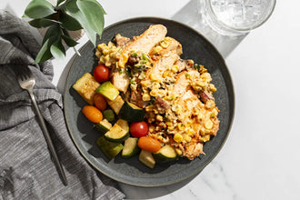 Buttermilk Chicken with Jalapeno Cream of Corn