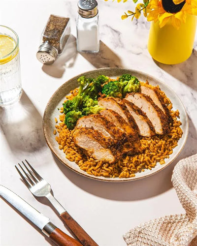 Smoky Chipotle Shredded Chicken with Baked Sweet Plantain