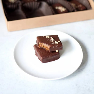 Chocolate Nut Squares (Healthy Snickers)