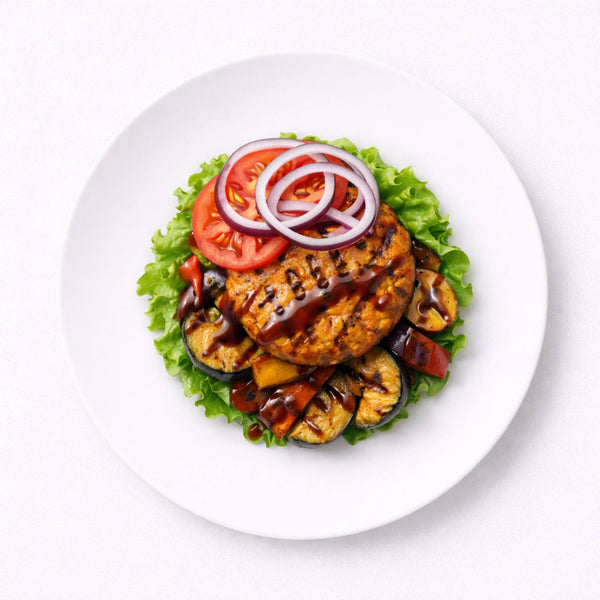 Chickpea & Sweet Potato BBQ Burger