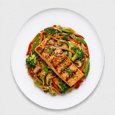 • Teriyaki Glazed Wild Salmon