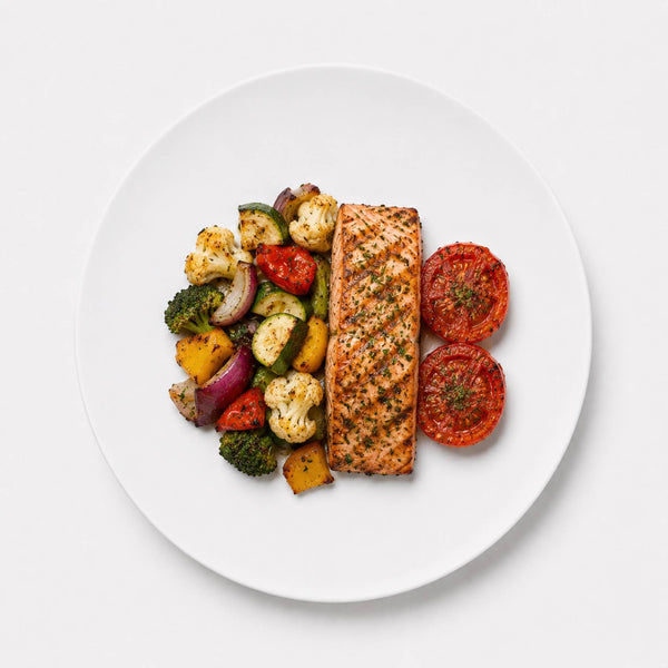 • Wood-Grilled Salmon Bowl