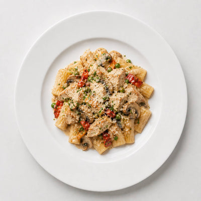 • Creamy Parmesan Turkey Pasta