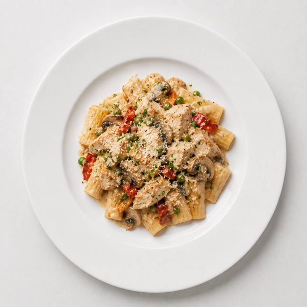 • Creamy Parmesan Turkey Pasta