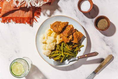 Firecracker Pork Chunks with Fresh Veggie Blend