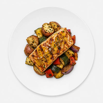 • Honey Mustard Glazed Salmon