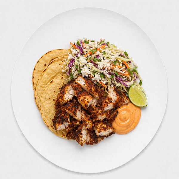 • Blackened Mahi Fish Tacos