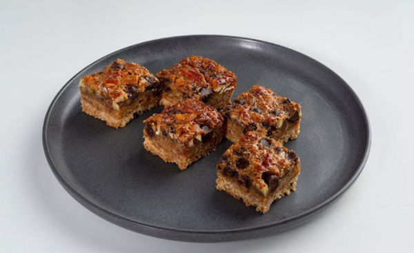 • Dark Chocolate Pecan Bars Bites