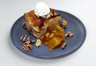 • Southern Style Apple Rum Raisin Bread Pudding