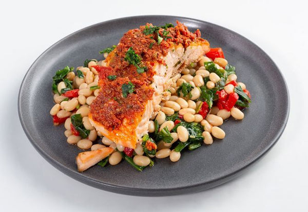Sun Dried Tomato Tapenade Crusted Salmon Filet*