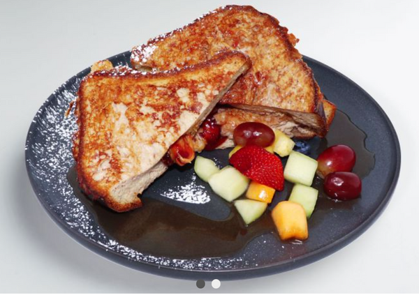 • Peanut Butter & Jelly Stuffed French Toast