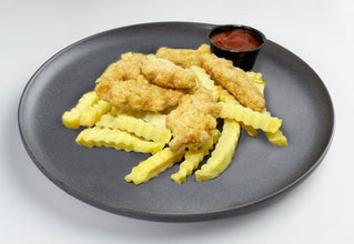 Nuggets de pollo y papas fritas para NIÑOS