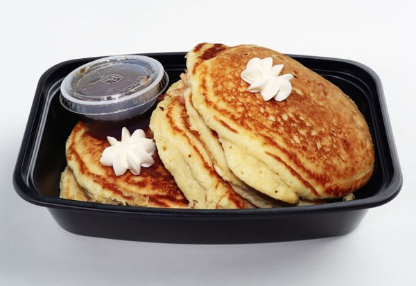 Tall Stack Bacon & Sausage Stuffed Pancakes